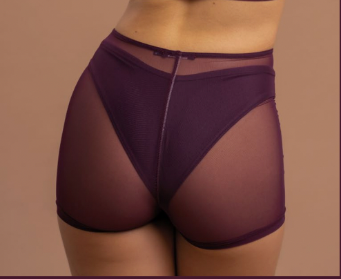 Paradise Chick - Medusa Mesh Short Maroon