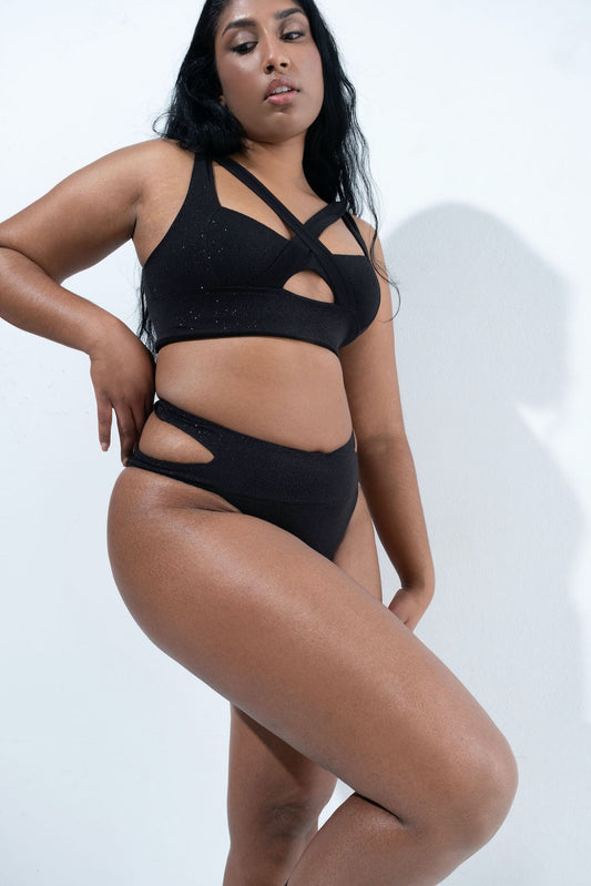 RAD XX Glitter bottom - Black