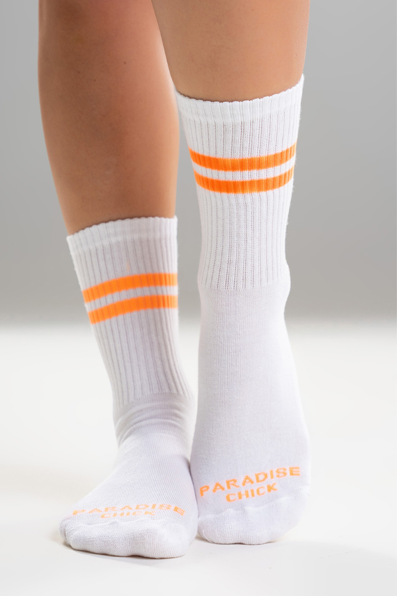 PARADISE CHICK SUPREME POLE DANCE SOCKEN - NEON ORANGE