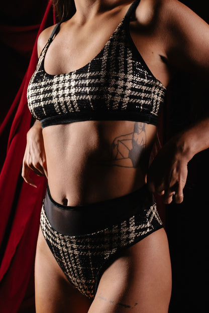 POLERINA - Bottom Gold Plaid