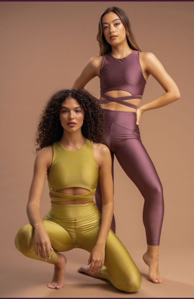 Paradise Chick - Gigi Active Leggings Maroon