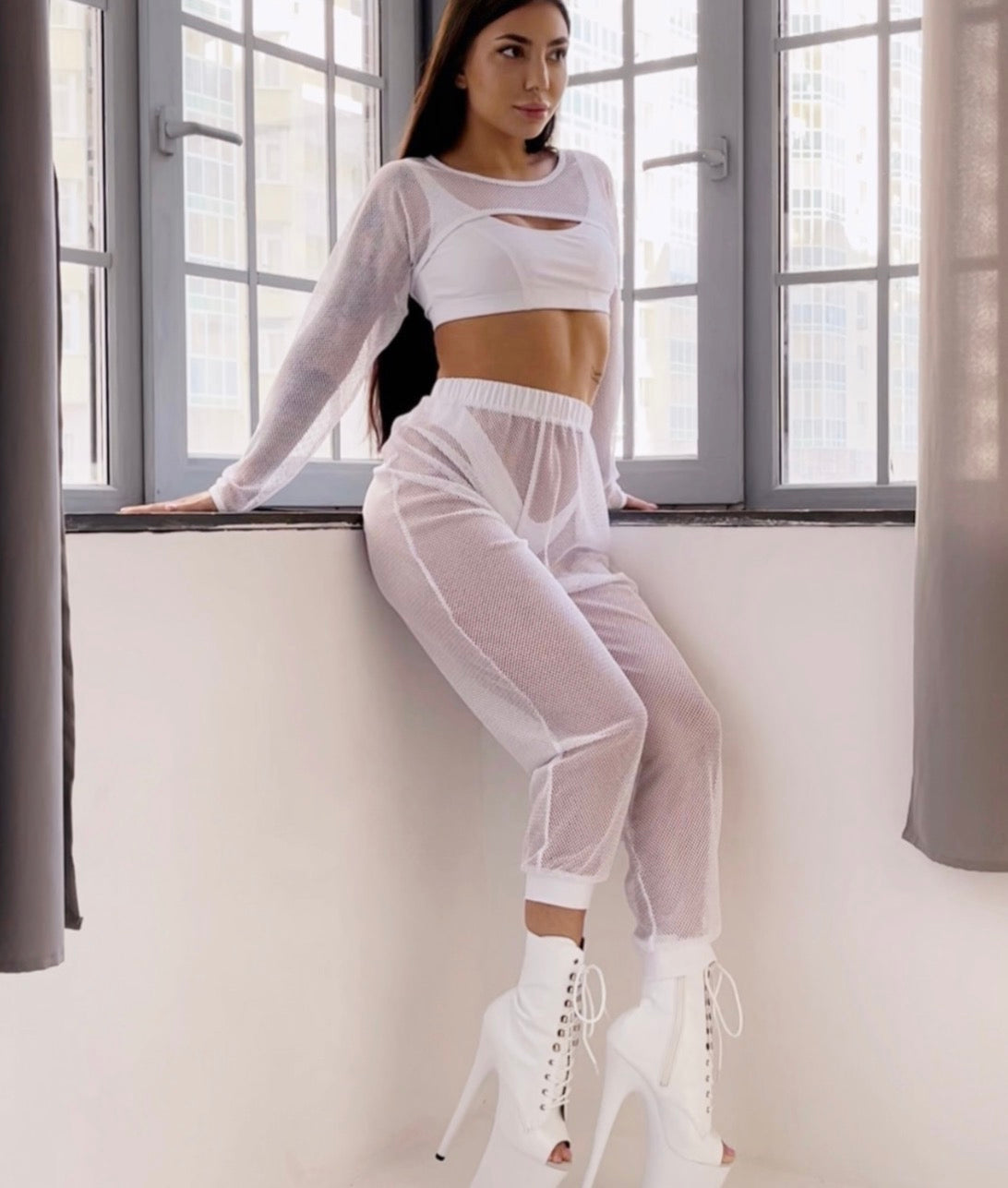 POLERINA Joggers White