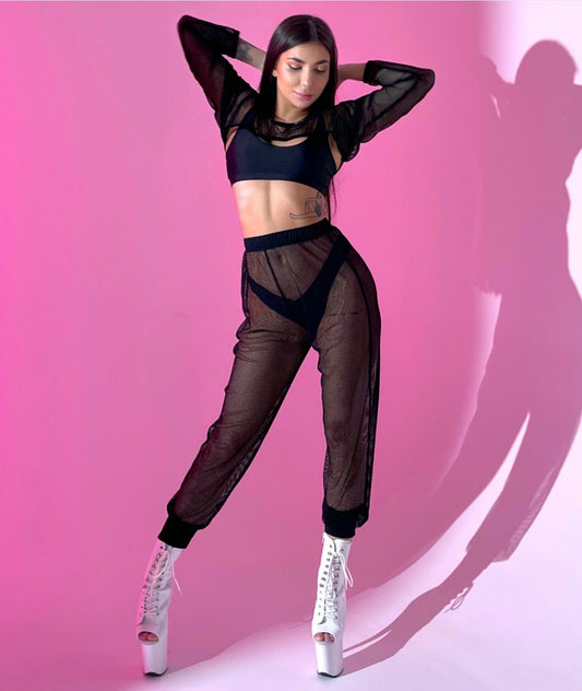 POLERINA Jogger large Mesh black