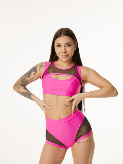 Polerina - Top Polerina Vol2 Hot Pink & Black