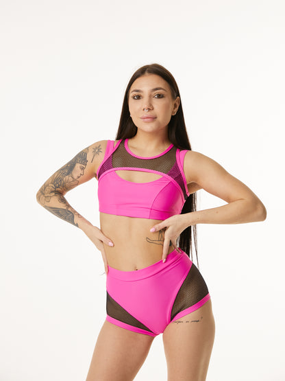 Polerina - Top Polerina Vol2 Hot Pink & Black