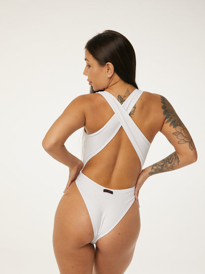 Polerina - Bodysuit Monokini White