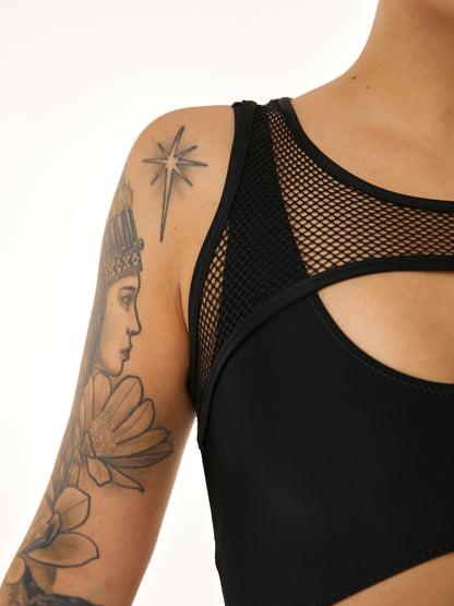 Polerina - Jumpsuit Combi polerina Black