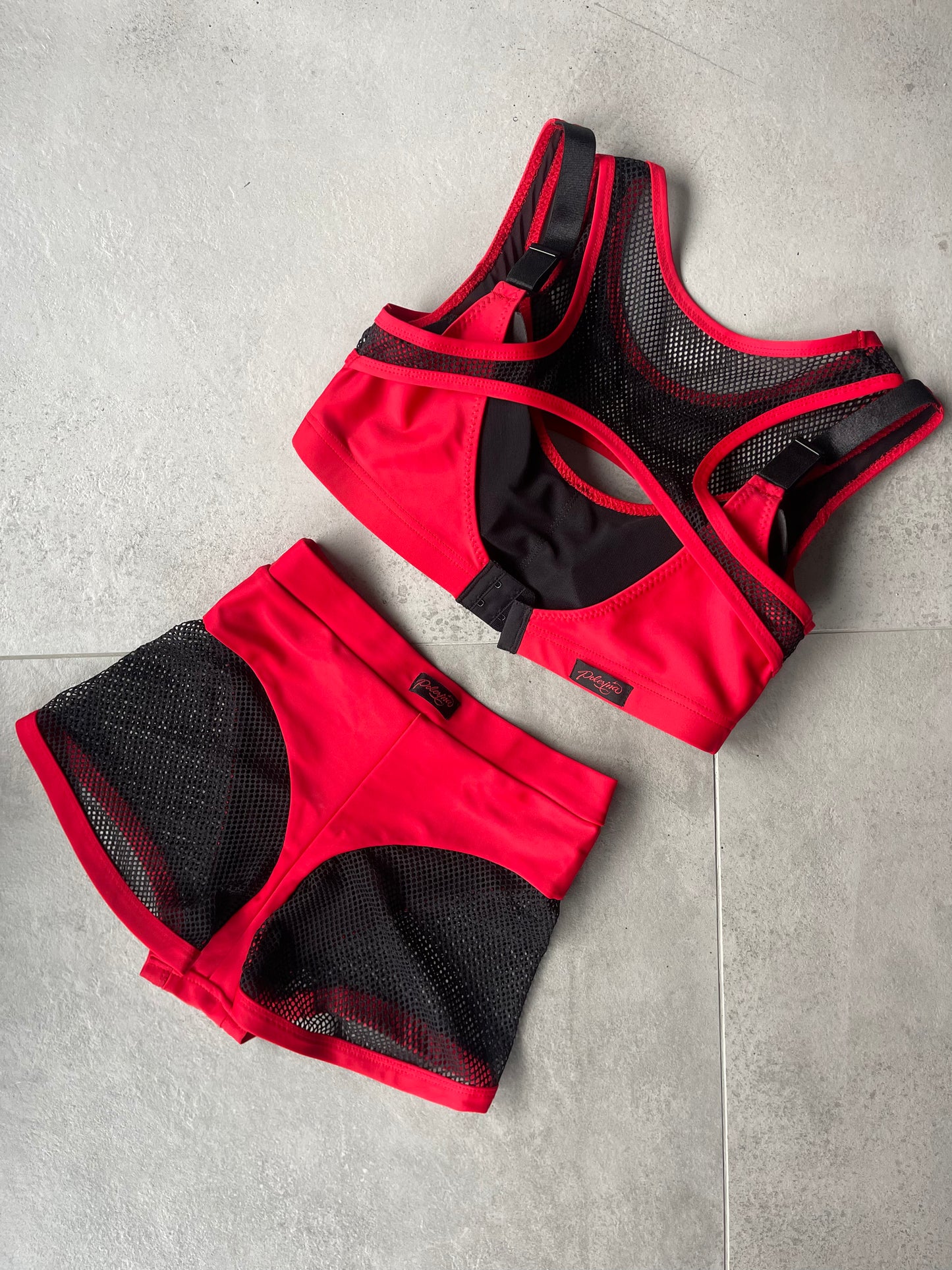 POLERINA V2 - Top Red & Black
