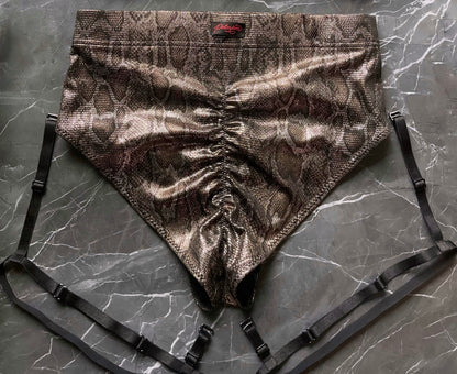 Polerina - Anaconda Bottom bikini (with removable garter)