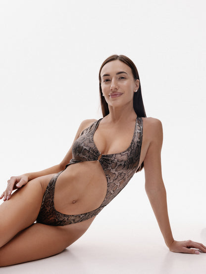 Polerina - Jumpsuit monokini Anaconda