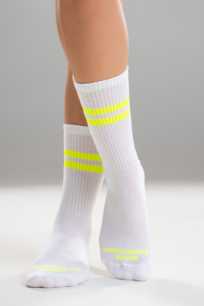 PARADISE CHICK SUPREME POLE DANCE SOCKEN - NEONGELB