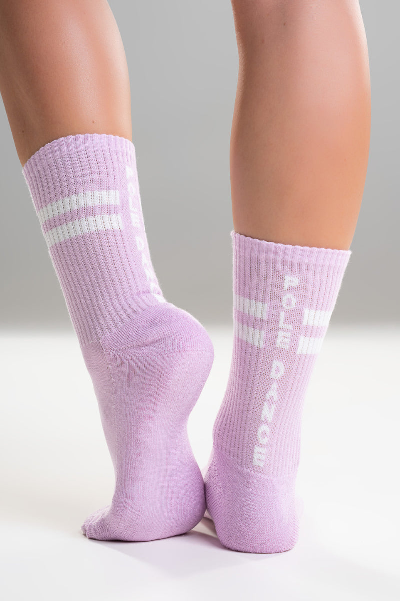 PARADISE CHICK SUPREME POLE DANCE SOCKS - LILAC