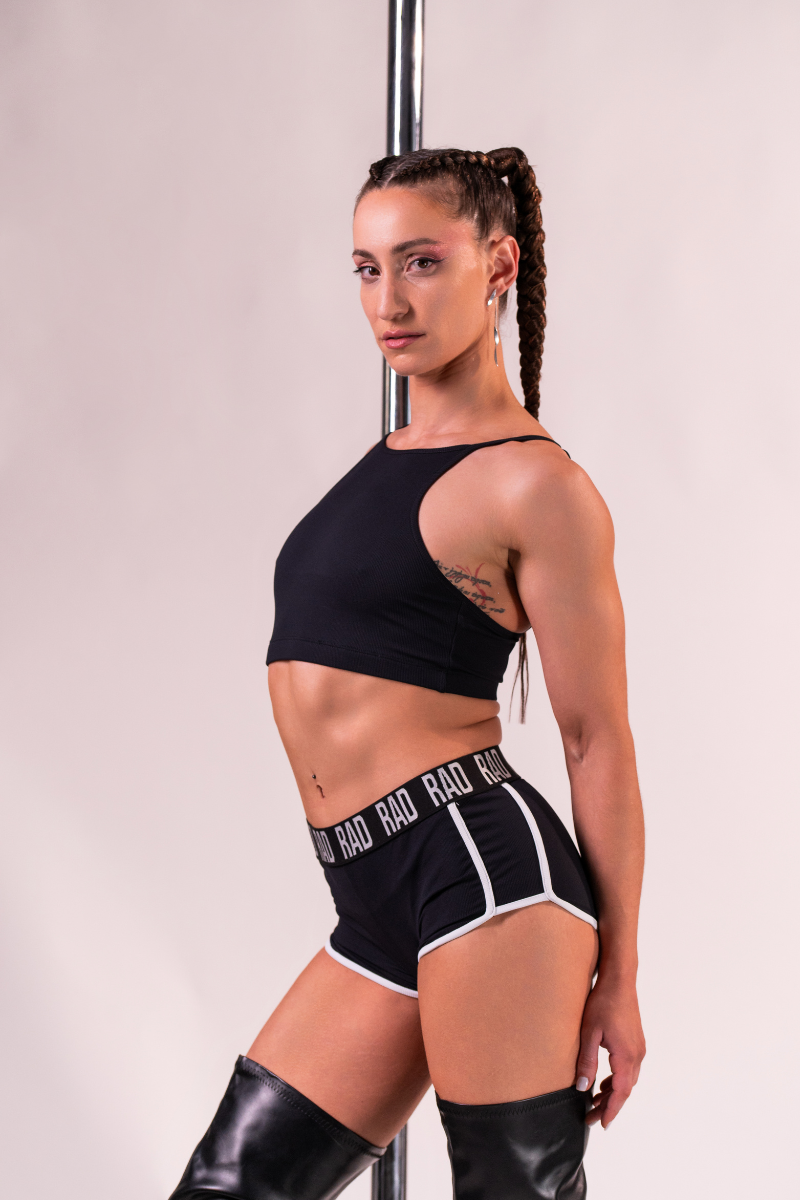Rad ribbed short - Black